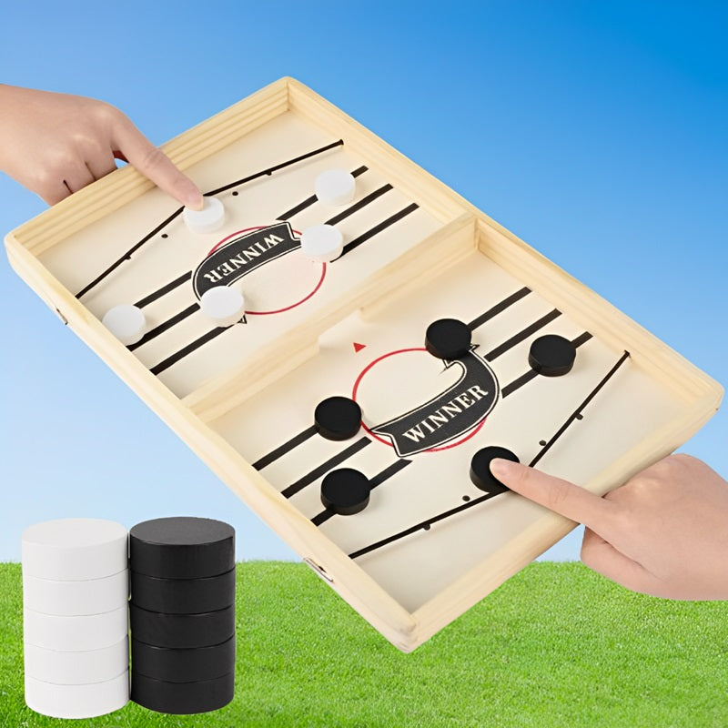 Schnelles Sling-Puck-Spiel, Schneller Spaß für Alle Altersgruppen