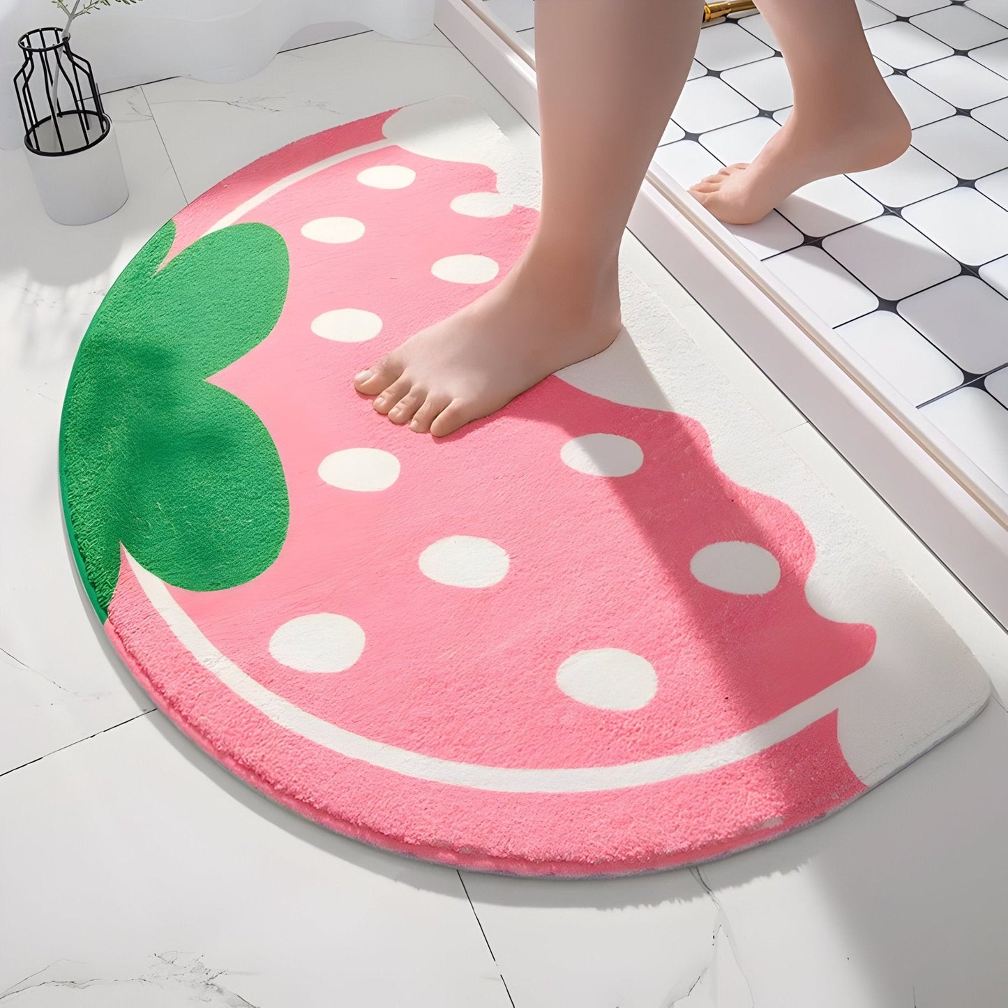 Slogan Nassrutsch-Badematte