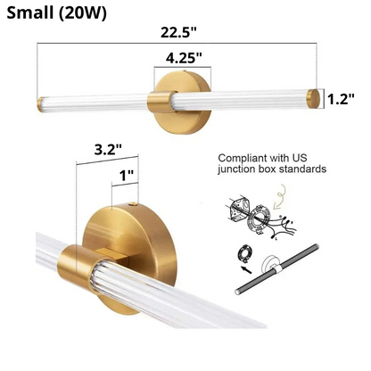 Howard - Zwei-Lampen LED Wand-/Waschtischleuchte