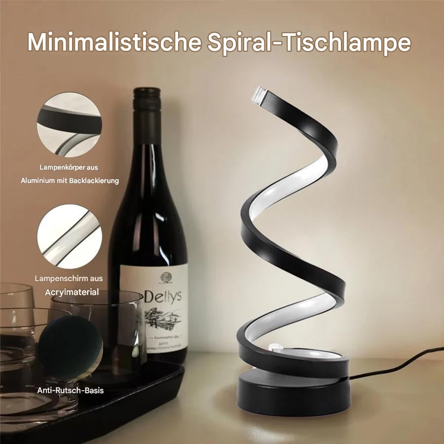 Garduru dimmbares Spiral Nachttischlampe