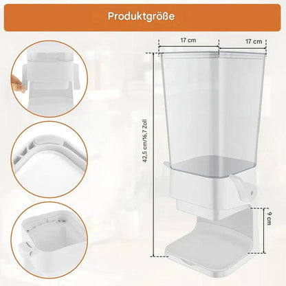 Vertikaler Lebensmittelspender – Luftdichter Müsli- und Snackbehälter