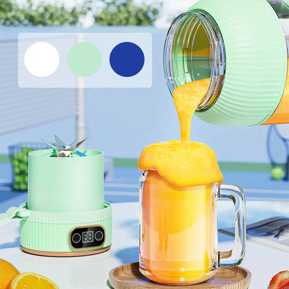 Tragbarer USB-Mixer mit doppelten Deckeln – Smoothies und Aufbewahrung