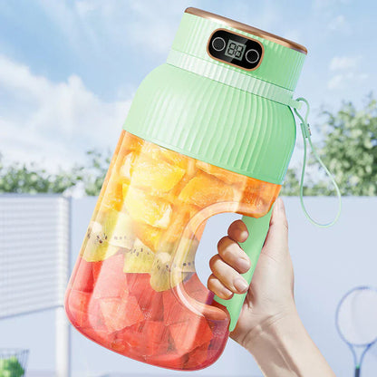 Tragbarer USB-Mixer mit doppelten Deckeln – Smoothies und Aufbewahrung