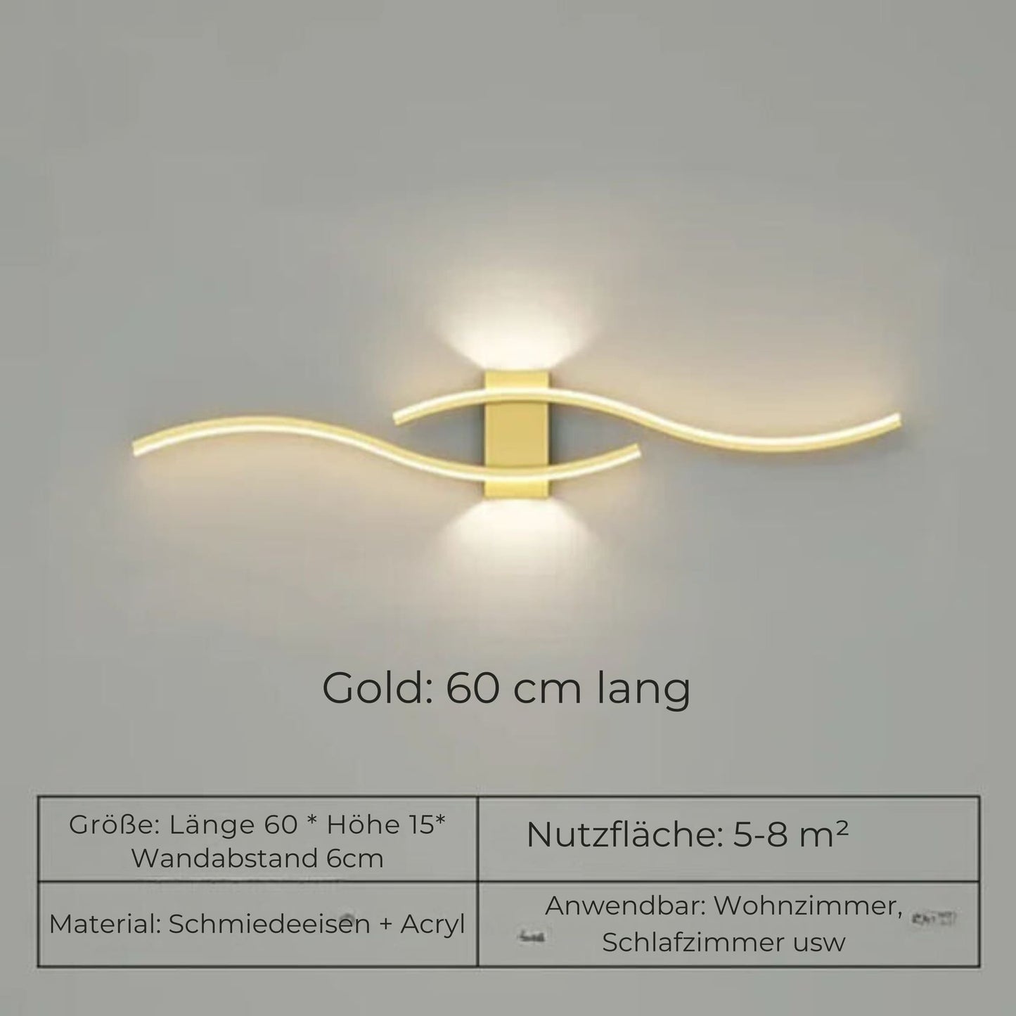 Garduru - Elegante dimmbare LED-Wandleuchte für modernes Wohnen