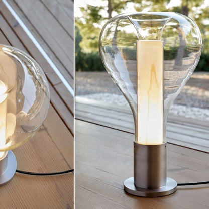 Tischlampe Art Lava aus Glas – Dynamische und Beruhigende LED-Beleuchtung