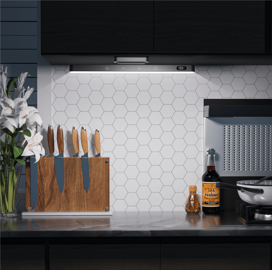Tragbare LED Schreibtischleuchte - Magnetisch, Fernbedienung Dimmbar mit 3 Farbmodi