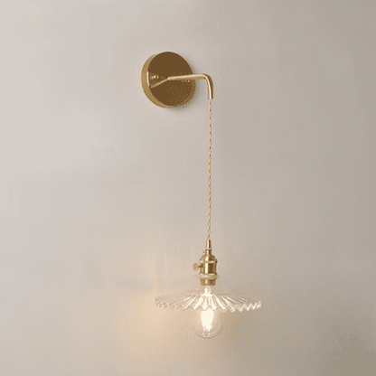 Glas Wandlampe | Retro Stil Beleuchtung