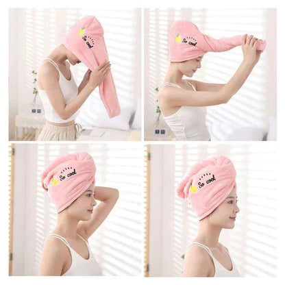 Weiches Mikrofaser-Haartuch mit verstellbarem Verschluss – Schnell-Trockner-Tuch für mühelose Haarpflege