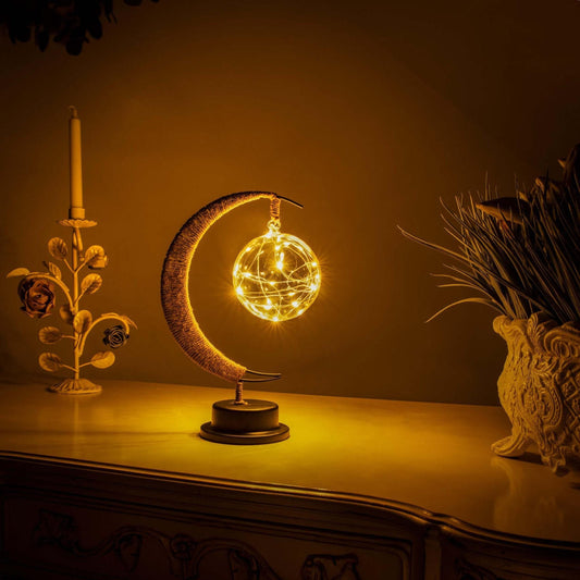 Tischlampe LED Mondlicht für Schlafzimmer