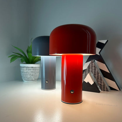 Royaleva Chic Modern Drahtlose Pilzlampe – 3 Helligkeitsstufen, kabellos & USB wiederaufladbar