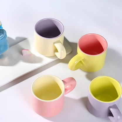 Zweifarbige Macaron Kaffeetasse