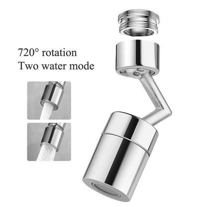 Royallure 720° Universal Anti-Splash Wasserhahnfilter mit Dual-Drehknöpfen und Vier-Schichten-Reinigung