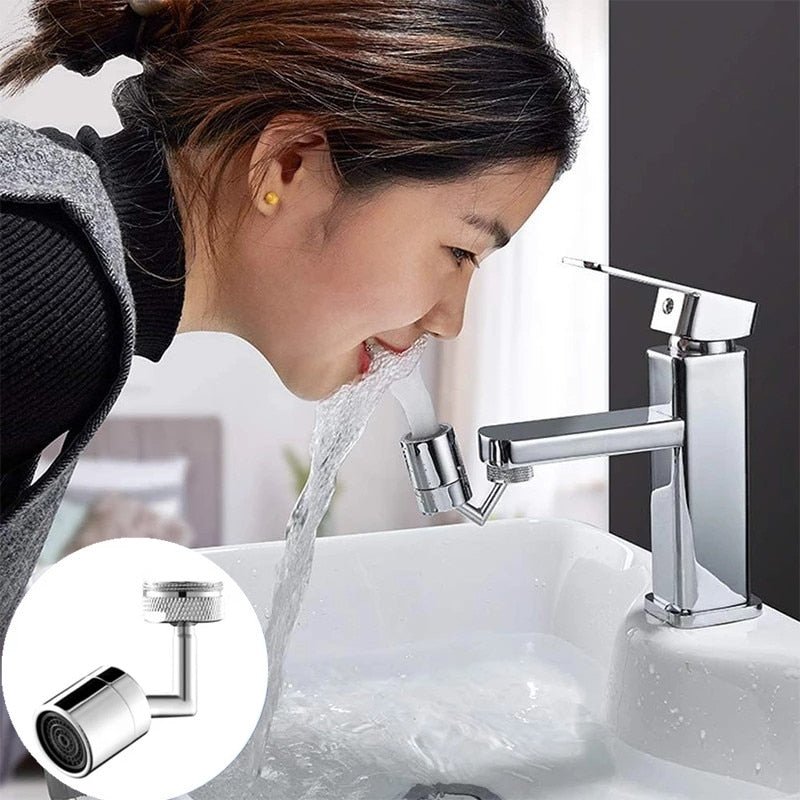 Royallure 180° drehbarer Universal-Wasserhahn-Verlängerer - spritzfreier Spülbecken-Aerator mit dualen Wasser Modi