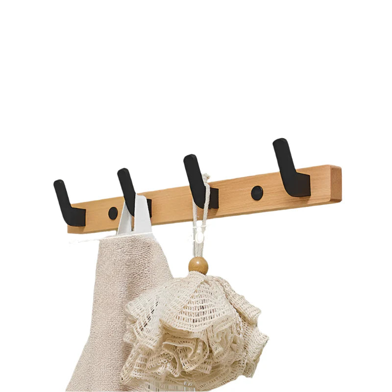Aluminium Holz Wand Handtuchhaken Badezimmer Hardware Kleiderregal