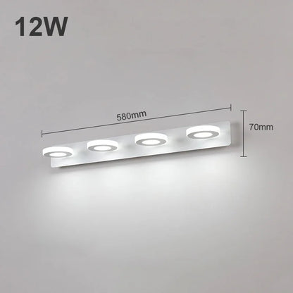 1-4 Köpfe Aluminium Badezimmer LED Vanity Licht Wandlampe Spiegel Licht