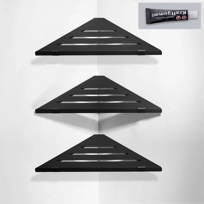 1-3 Schicht Aluminium Eckenorganisator Regal Badezimmer Aufbewahrungsregal