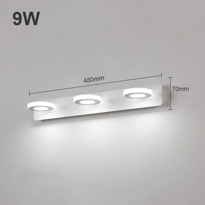1-4 Köpfe Aluminium Badezimmer LED Vanity Licht Wandlampe Spiegel Licht