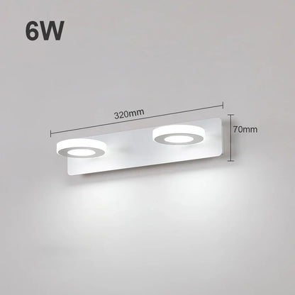 1-4 Köpfe Aluminium Badezimmer LED Vanity Licht Wandlampe Spiegel Licht