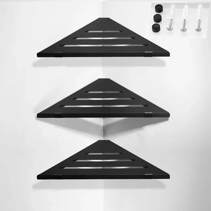 1-3 Schicht Aluminium Eckenorganisator Regal Badezimmer Aufbewahrungsregal