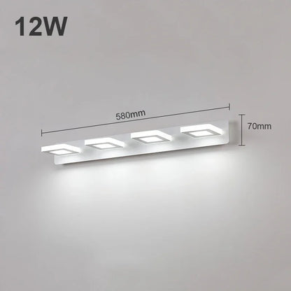1-4 Köpfe Aluminium Badezimmer LED Vanity Licht Wandlampe Spiegel Licht