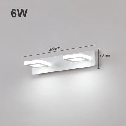 1-4 Köpfe Aluminium Badezimmer LED Vanity Licht Wandlampe Spiegel Licht