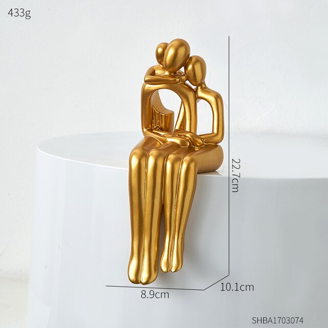 ArtisaLuxe – Elegante abstrakte Kunst mit goldenen Details