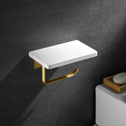 Marmor Küchenrollständer Wandmontierter Taschentuchregal mit Telefonablage