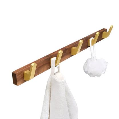 Aluminium Holz Wand Handtuchhaken Badezimmer Hardware Kleiderregal