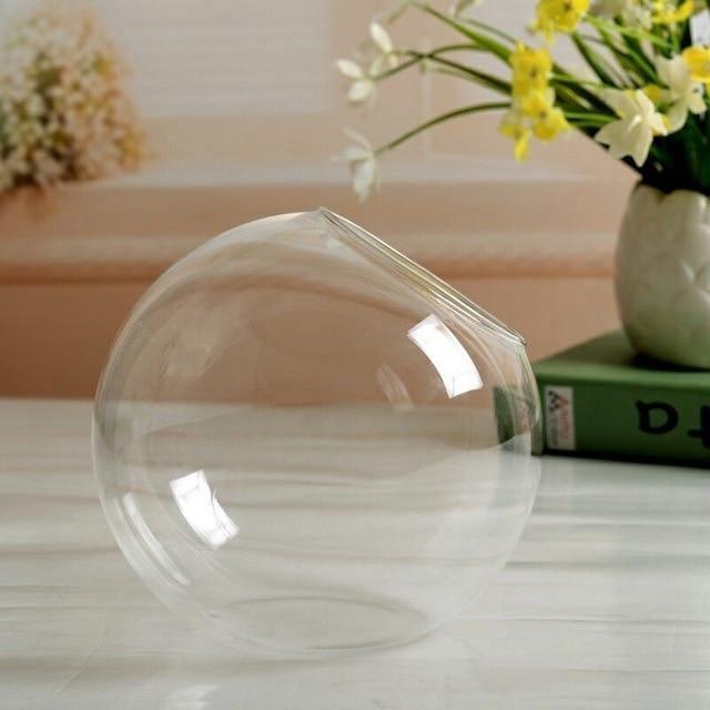 Garduru Hängendes Glas Terrarium Vase | Dekorative Glaskugel | Pflanzengefäß für Zuhause & Büro