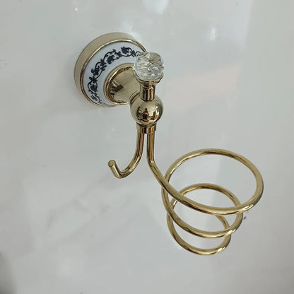 Luxus Gold Badezimmerzubehör Wandmontierte Keramikarmaturen