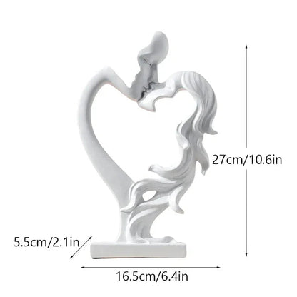 AmourLigne – Romantische Harztischdekoration mit abstrakter Eleganz für stilvolle Innenräume