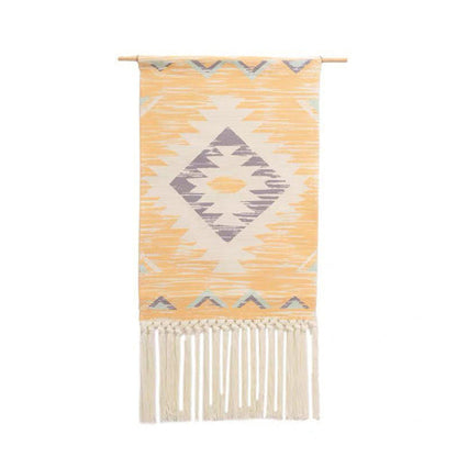 Handgefertigter Boho-Wandteppich
