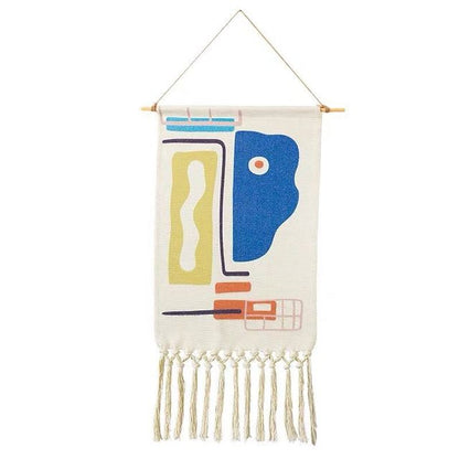 Handgefertigter Boho-Wandteppich