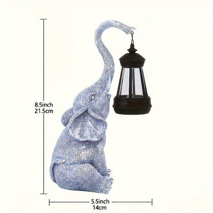 Weiche Outdoor-Solarleuchte im Elefanten-Design aus Harz