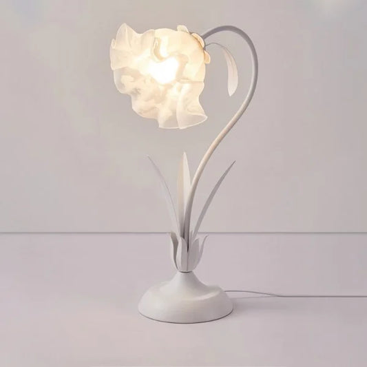 Vintage Blumen Tischlampe verstellbar – Praktische Eleganz und vom Natur inspiriertes Design