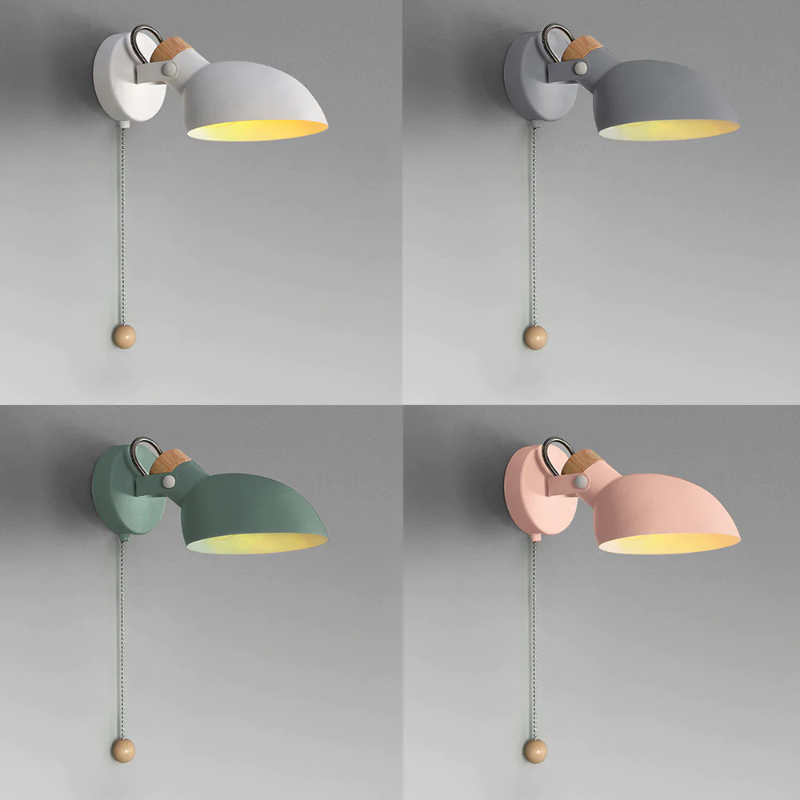 Valence Lese-Wandlampe mit Zugschnur