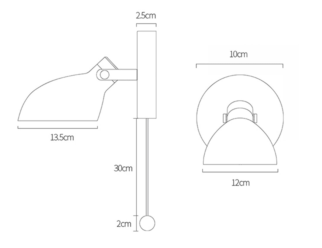 Valence Lese-Wandlampe mit Zugschnur