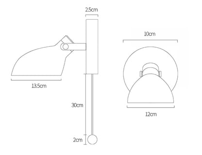 Valence Lese-Wandlampe mit Zugschnur