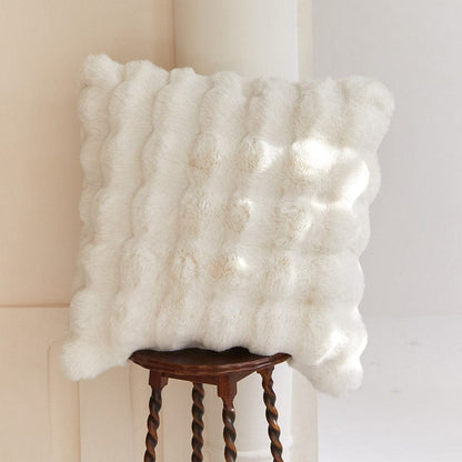 Kaninchenfell-Imitat Decke – Flauschig und Warm