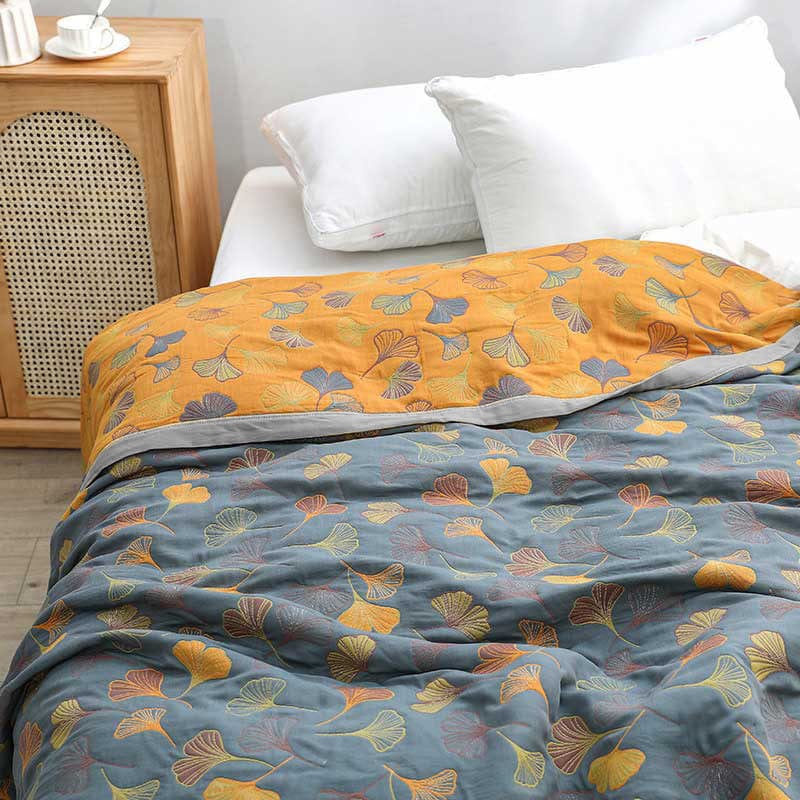 Garduru - Wendebettdecke aus hochwertiger Baumwolle mit raffiniertem Design