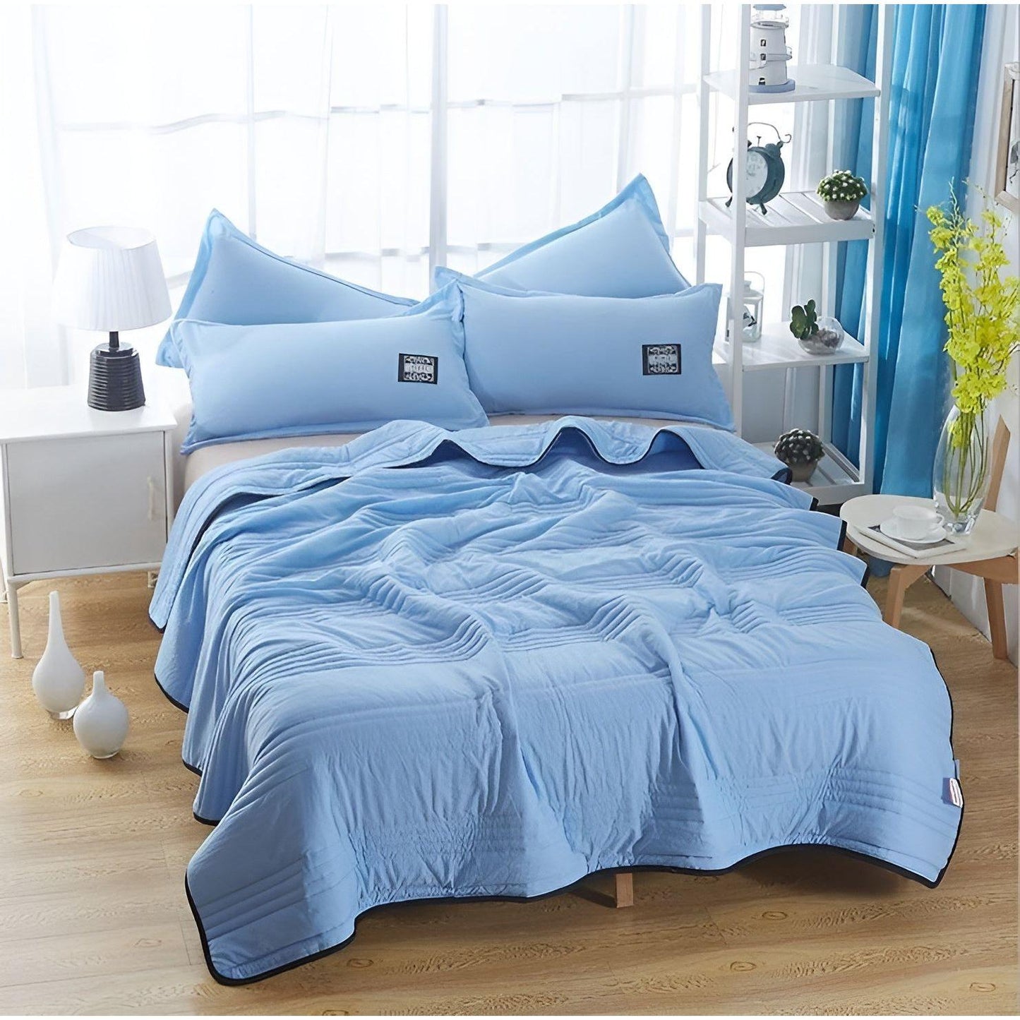 Bequemes kühlendes Bettdecke mit hypoallergener Kühltechnologie – Ideal für den Sommer, atmungsaktiv und leicht 100% Polyester