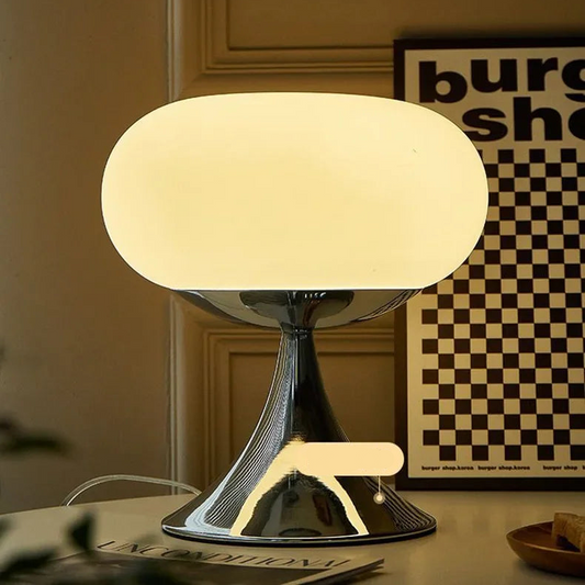 Tischlampe Glas Metall Vintage-Stil Licht