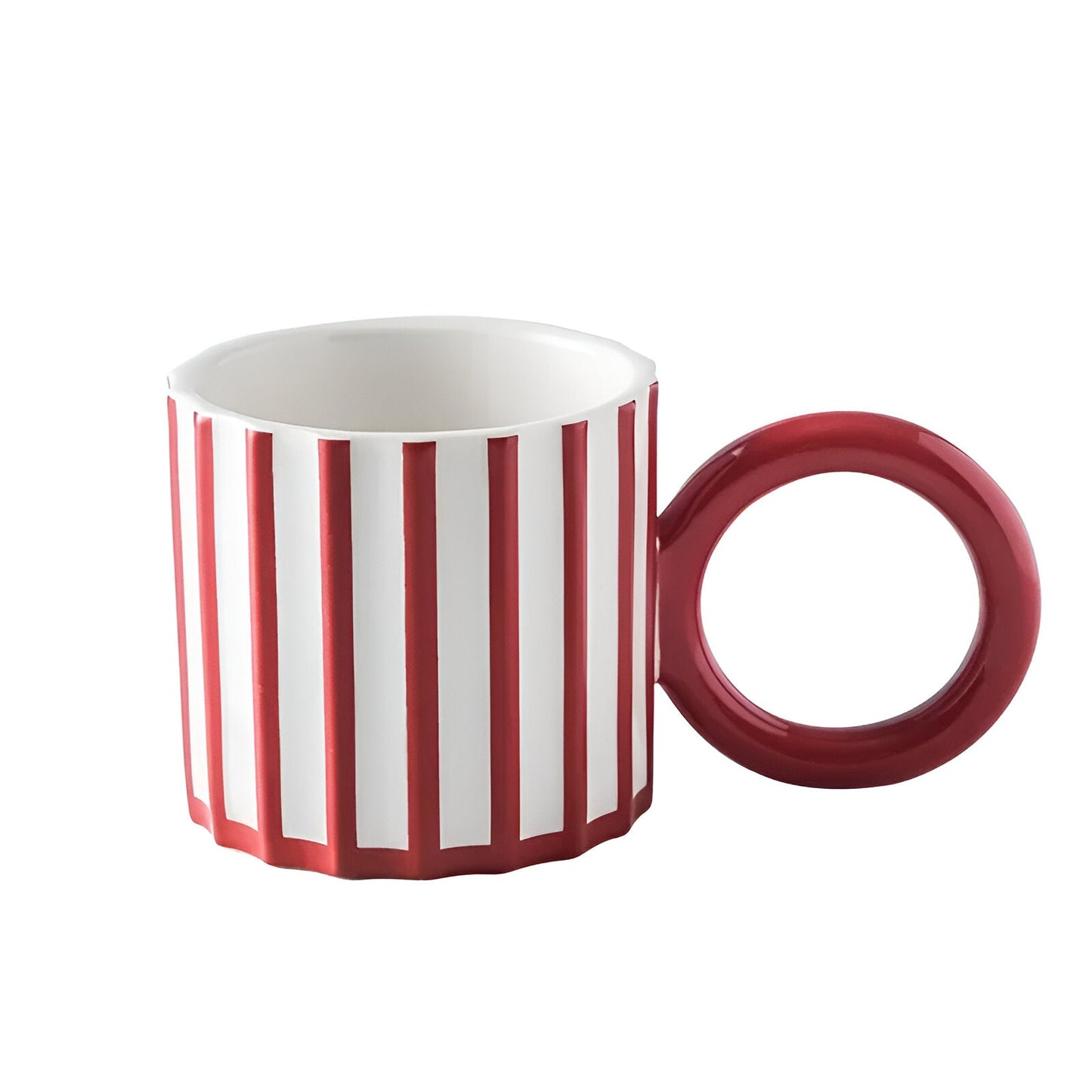 Vintage Stil Gestreifte Kaffeetasse