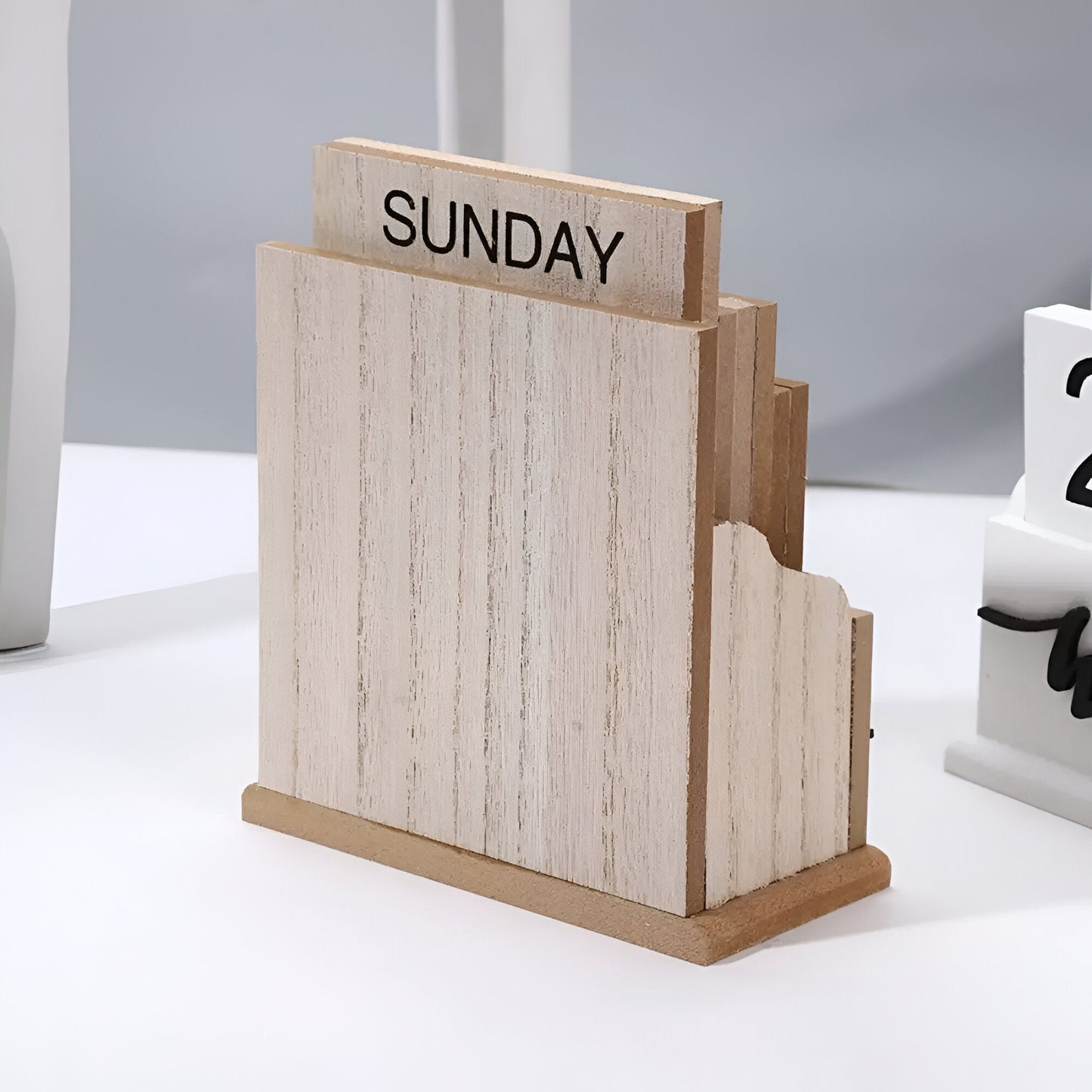 Vintage Stil Holz Block Kalender