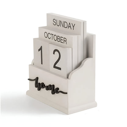 Vintage Stil Holz Block Kalender