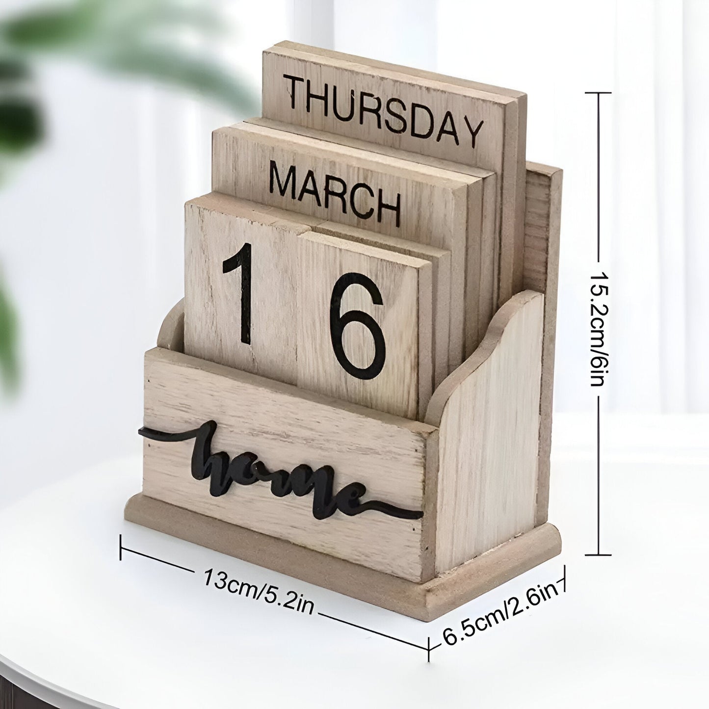Vintage Stil Holz Block Kalender