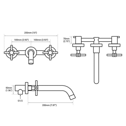 Wandarmatur mit Doppelgriff – Elegant, funktional & zeitlos schön