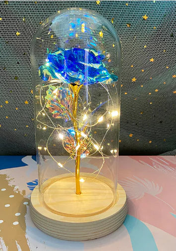 Garduru Ewige Rose Lampe | LED-Galaxie-Licht | Romantische Dekoration | Perfektes Geschenk