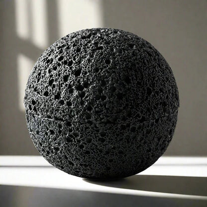 Skurrige schwarze Vulkanstein-Schüssel