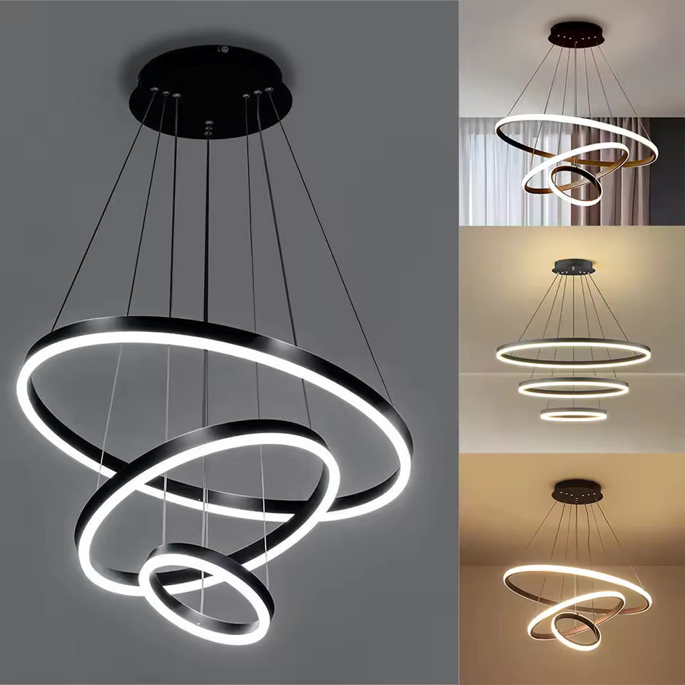 Rayvia Nordic Luxury Pendelleuchte mit verstellbarem LED für Wohnzimmer & Schlafzimmer